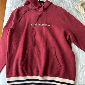 Burgundy hoodie
